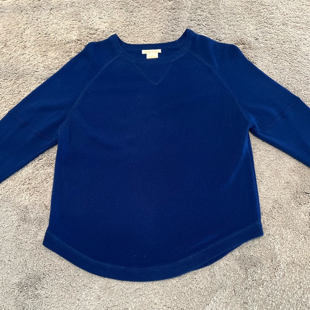 Sweet Romeo Women Cobalt Blue Pullover Sweater Sz Small Casual